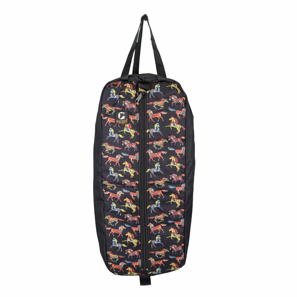 Gatsby Print Nylon Padded Bridle Halter Bag - Painted Ponies