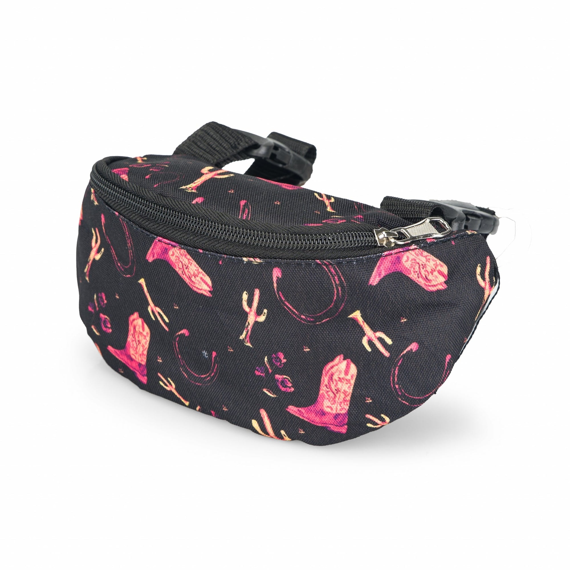 Gatsby Print Nylon Saddle Pouch - Lucky Boots