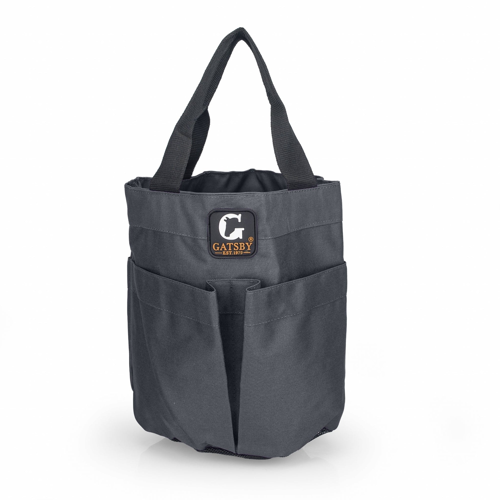 Gatsby Nylon Stable Tote with Mesh Bottom - Black