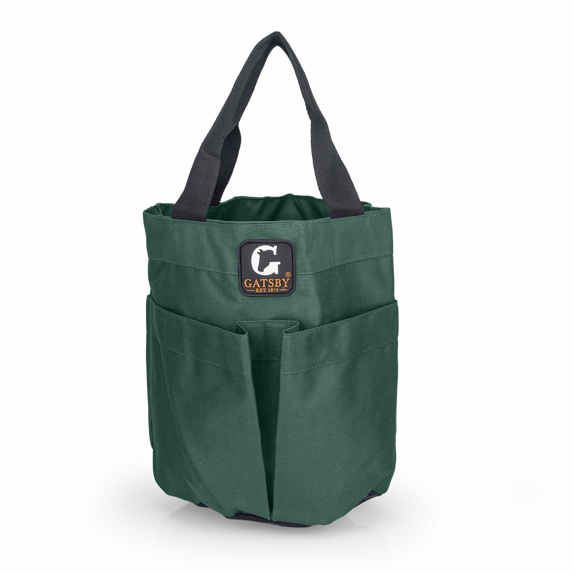 Gatsby Nylon Stable Tote with Mesh Bottom - Hunter