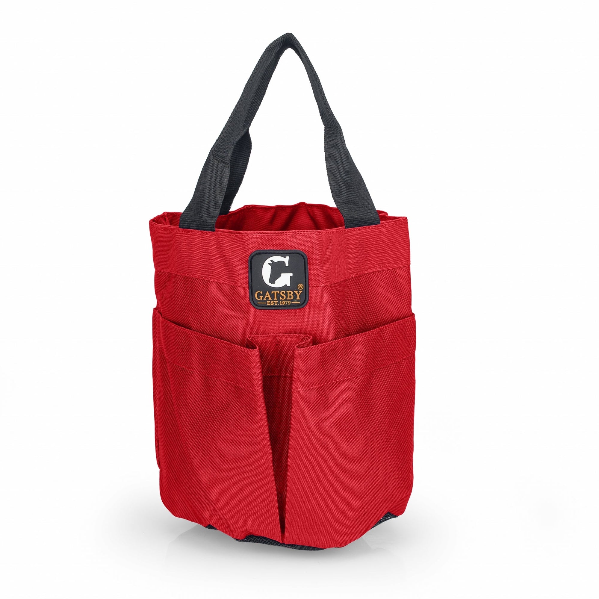Gatsby Nylon Stable Tote with Mesh Bottom - Red