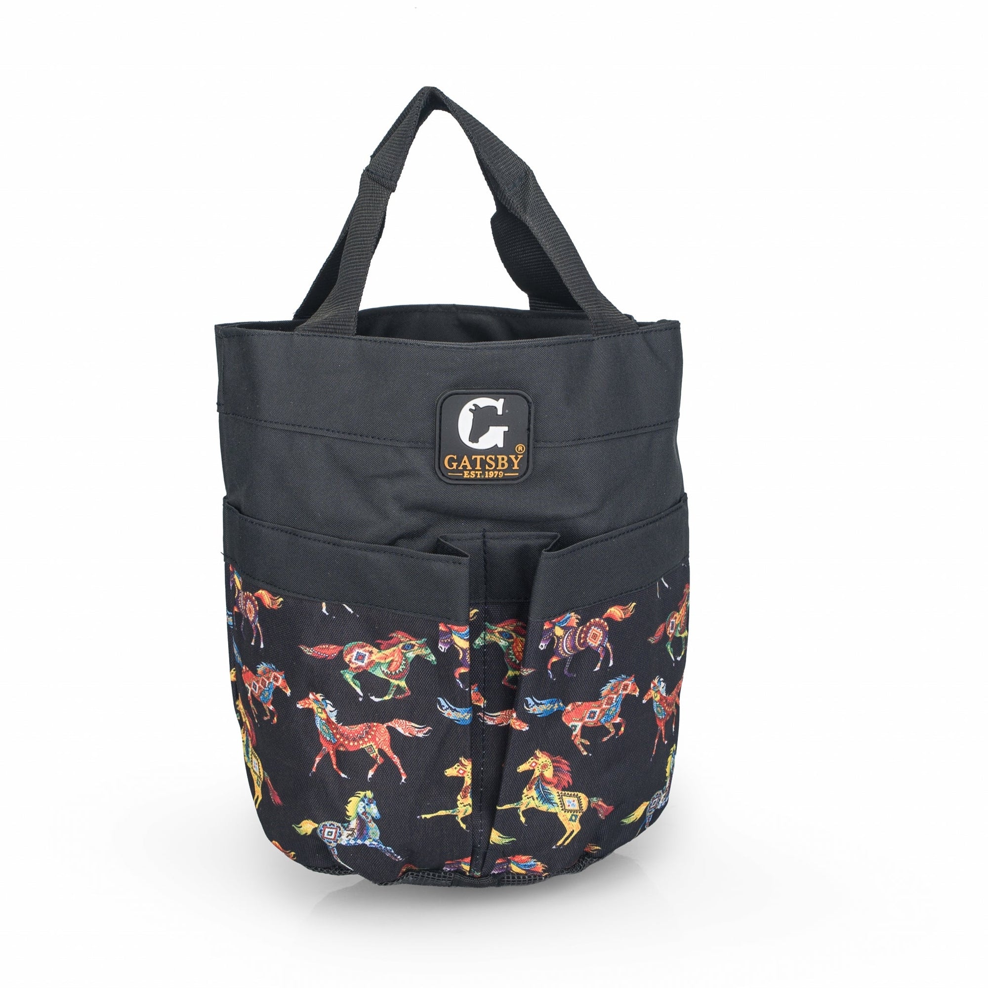 Gatsby Print Nylon Stable Tote with Mesh Bottom - Painted Ponies