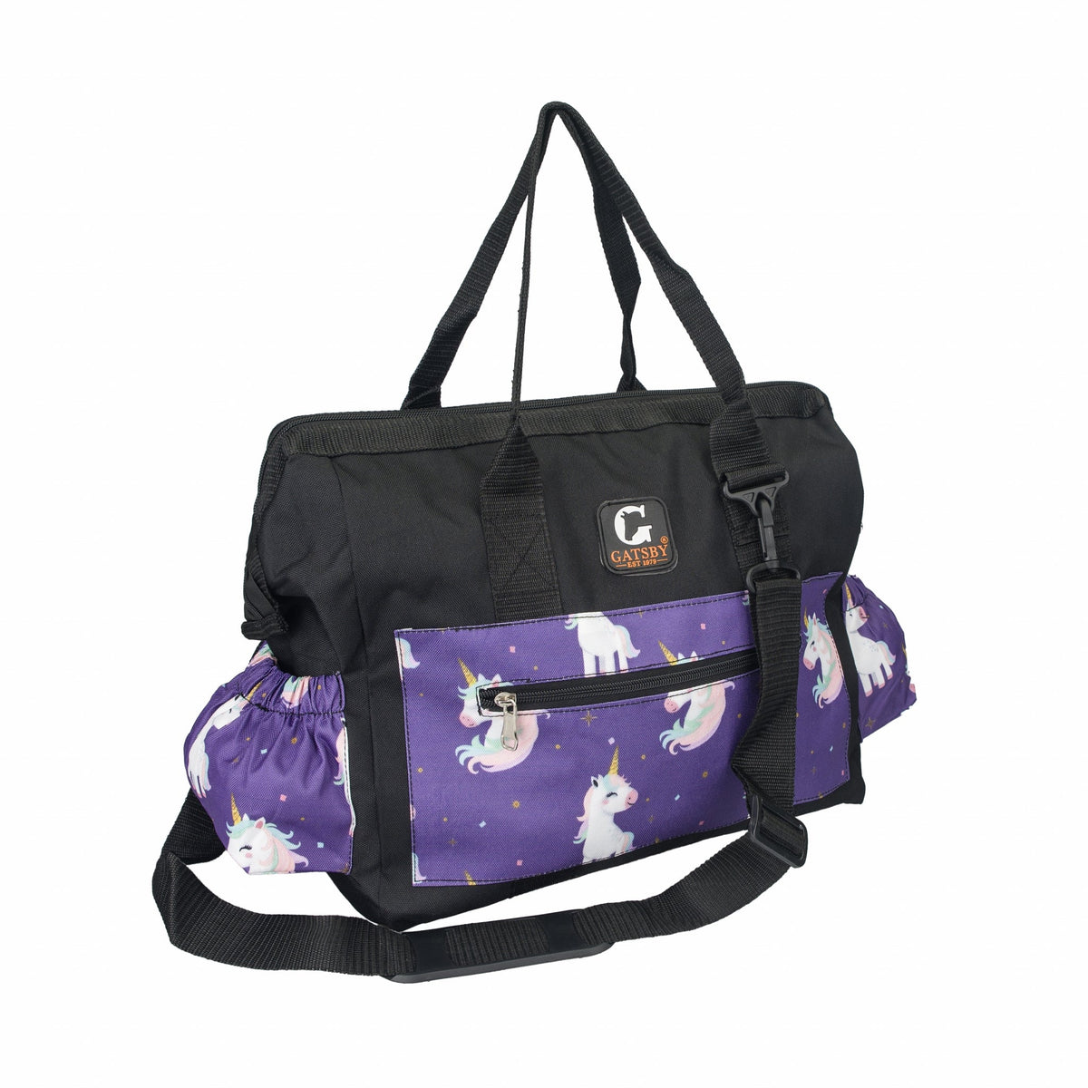 Gatsby Print Nylon Grooming Tote - Unicorns
