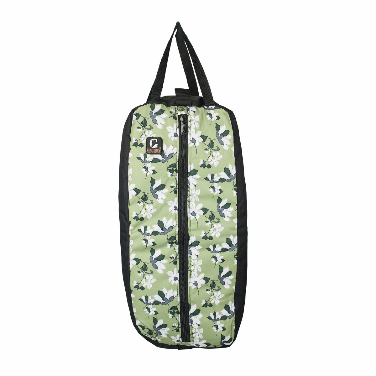 Gatsby Print Nylon Padded Bridle Halter Bag - Mint Flower