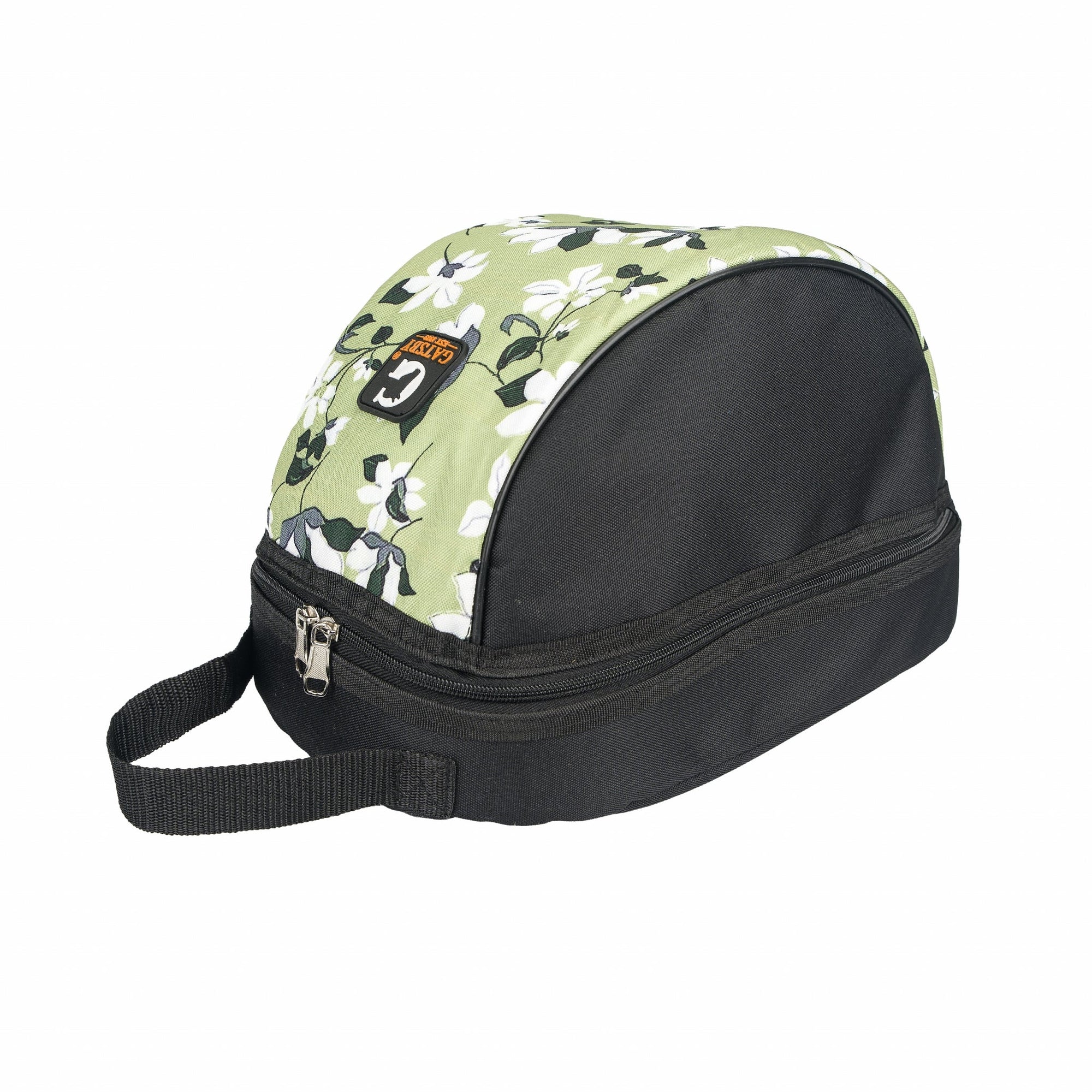 Gatsby Print Nylon Helmet Case - Mint Flower