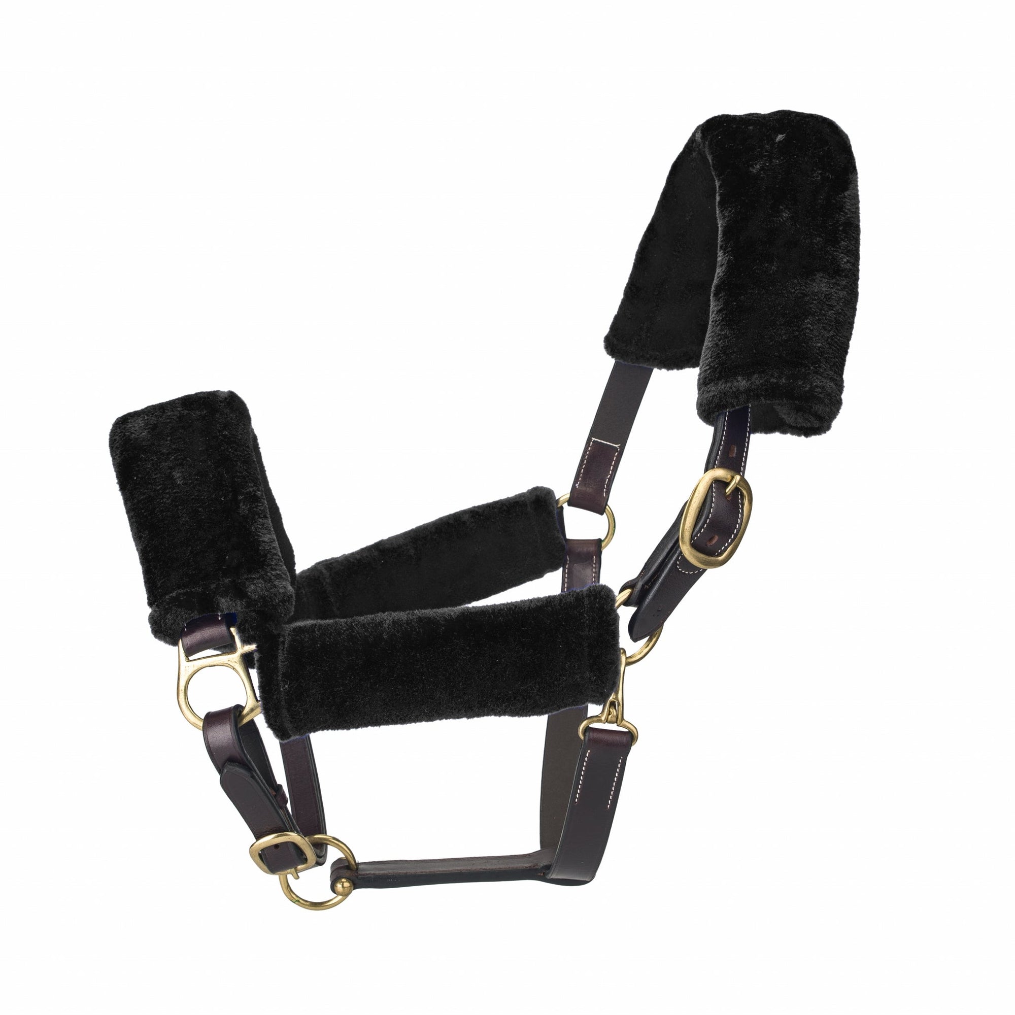 Gatsby Mink Sleeve Halter 4pc with Bag - Black - Full