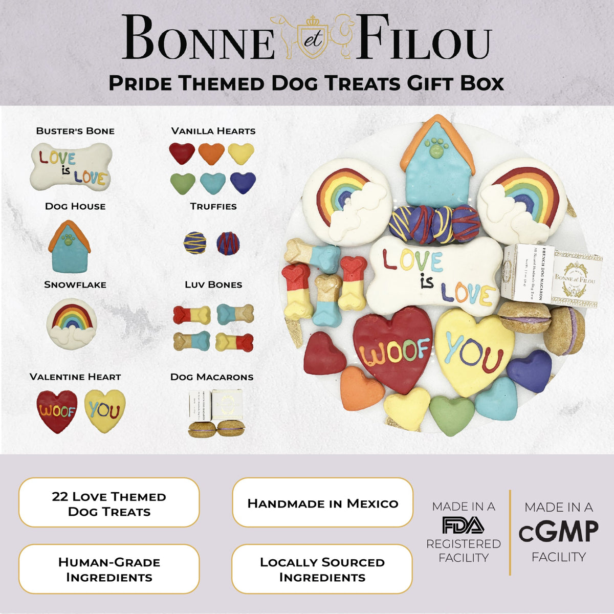 Bonne et Filou – Pride Dog Treat Gift Box