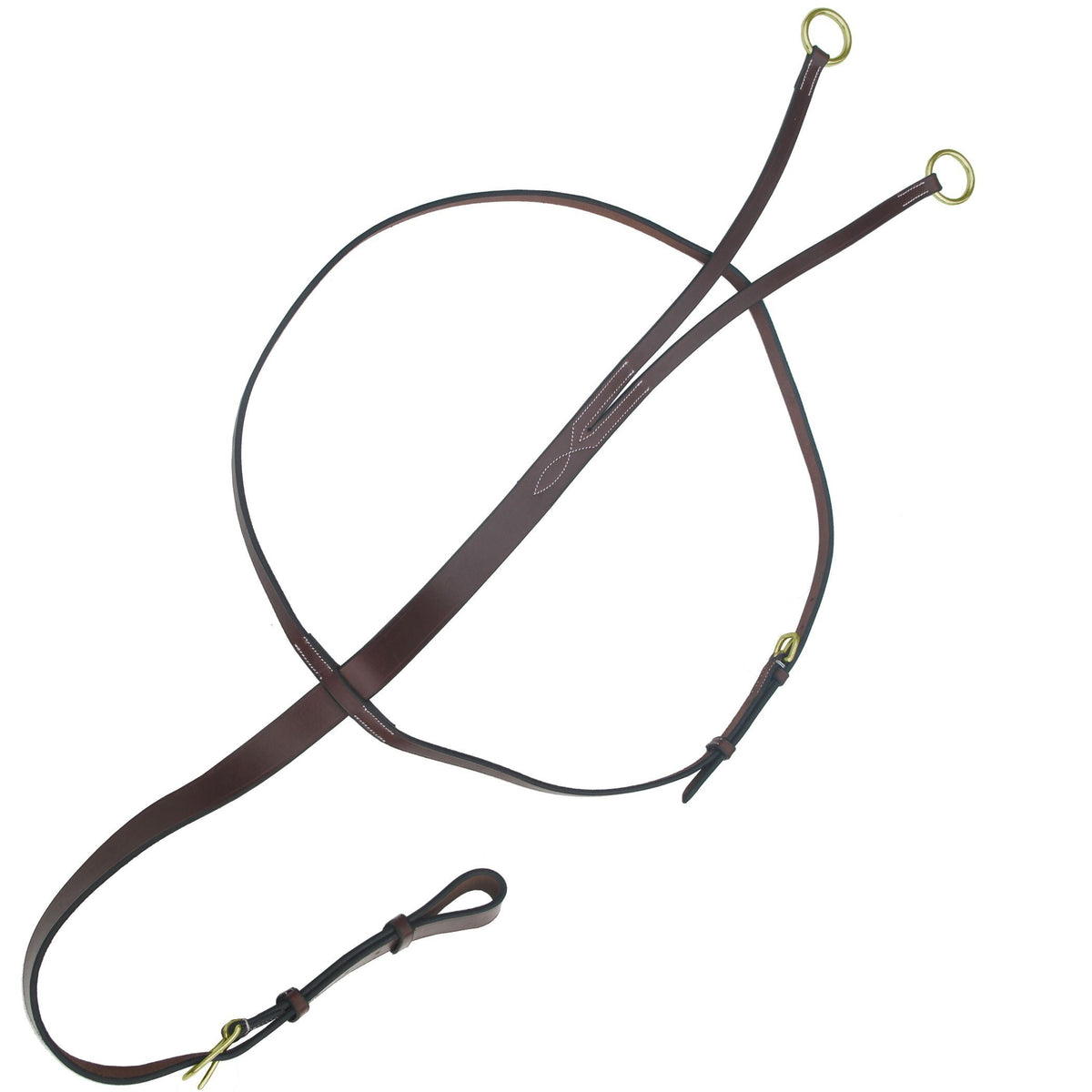 ExionPro Flat Leather Running Martingale - HT Animal Supply