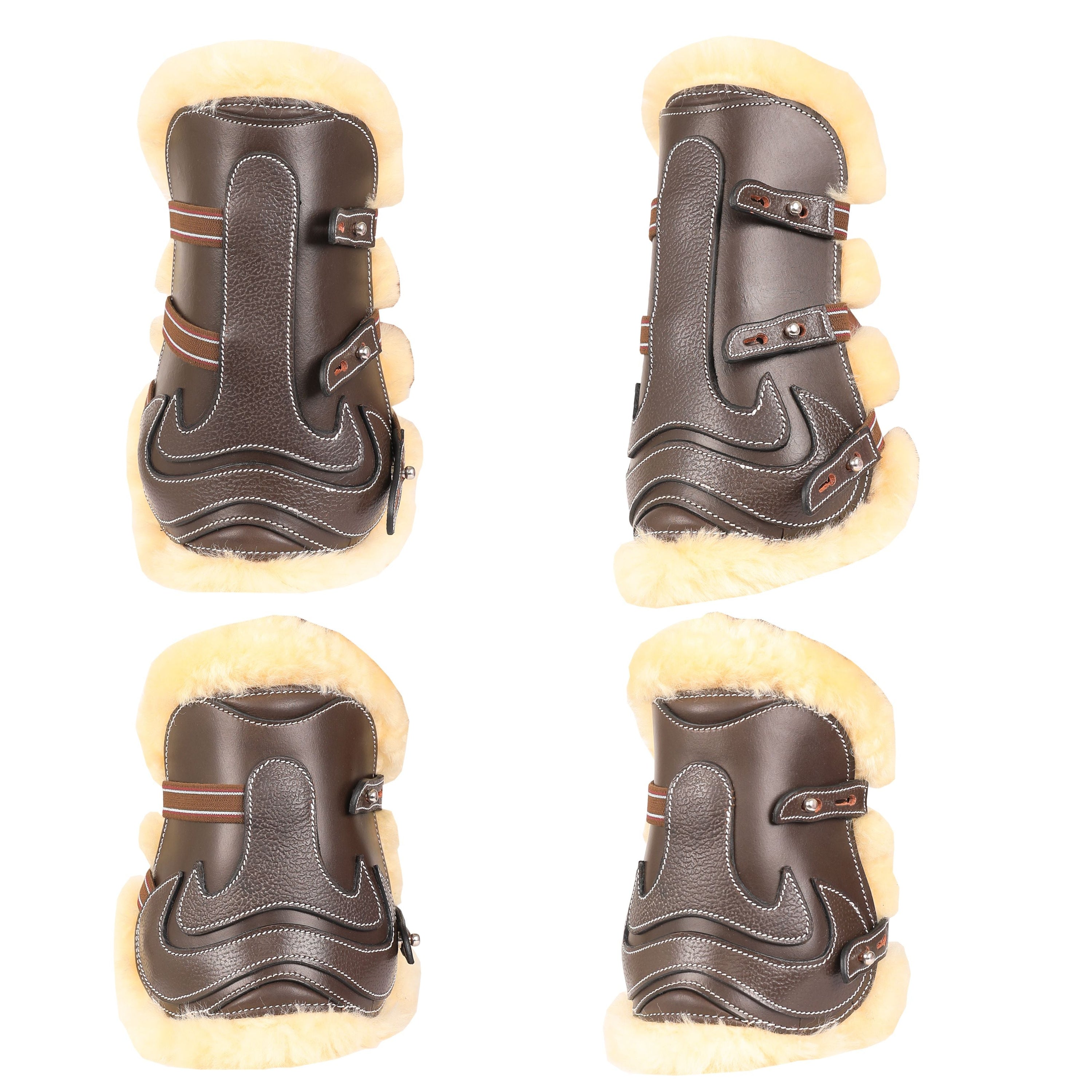 ExionPro Leather Horse Tendon Show Jump Boots - 402 - HT Animal Supply