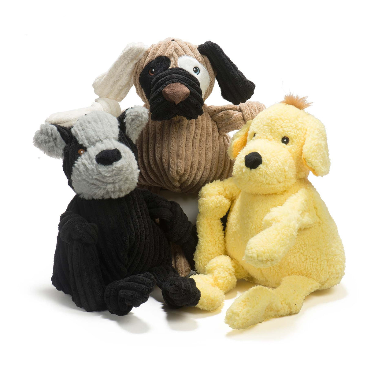 Patches HuggleMuttTM Knottie Plush Dog Toy, Large