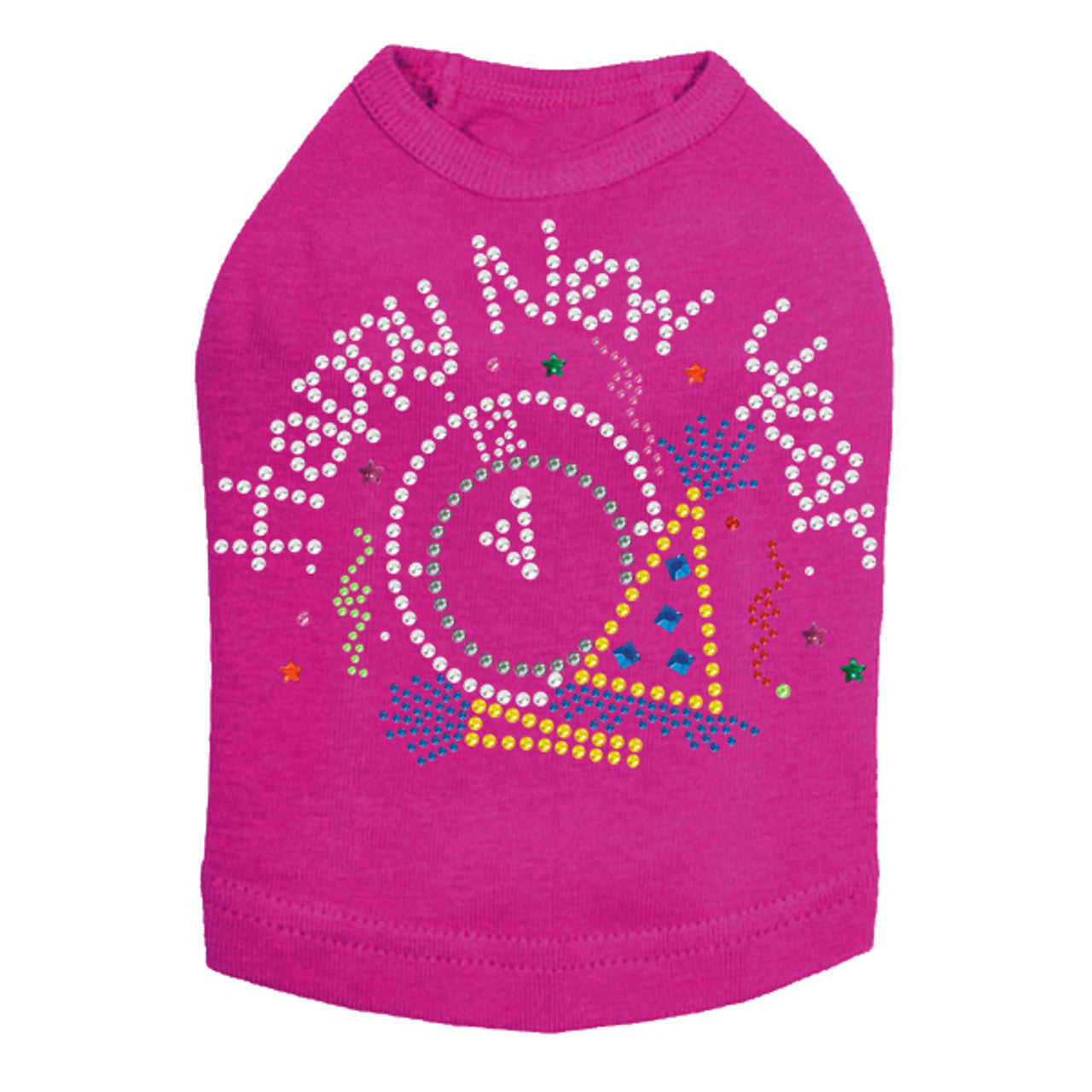 Happy New Year Clock - Dog Tank