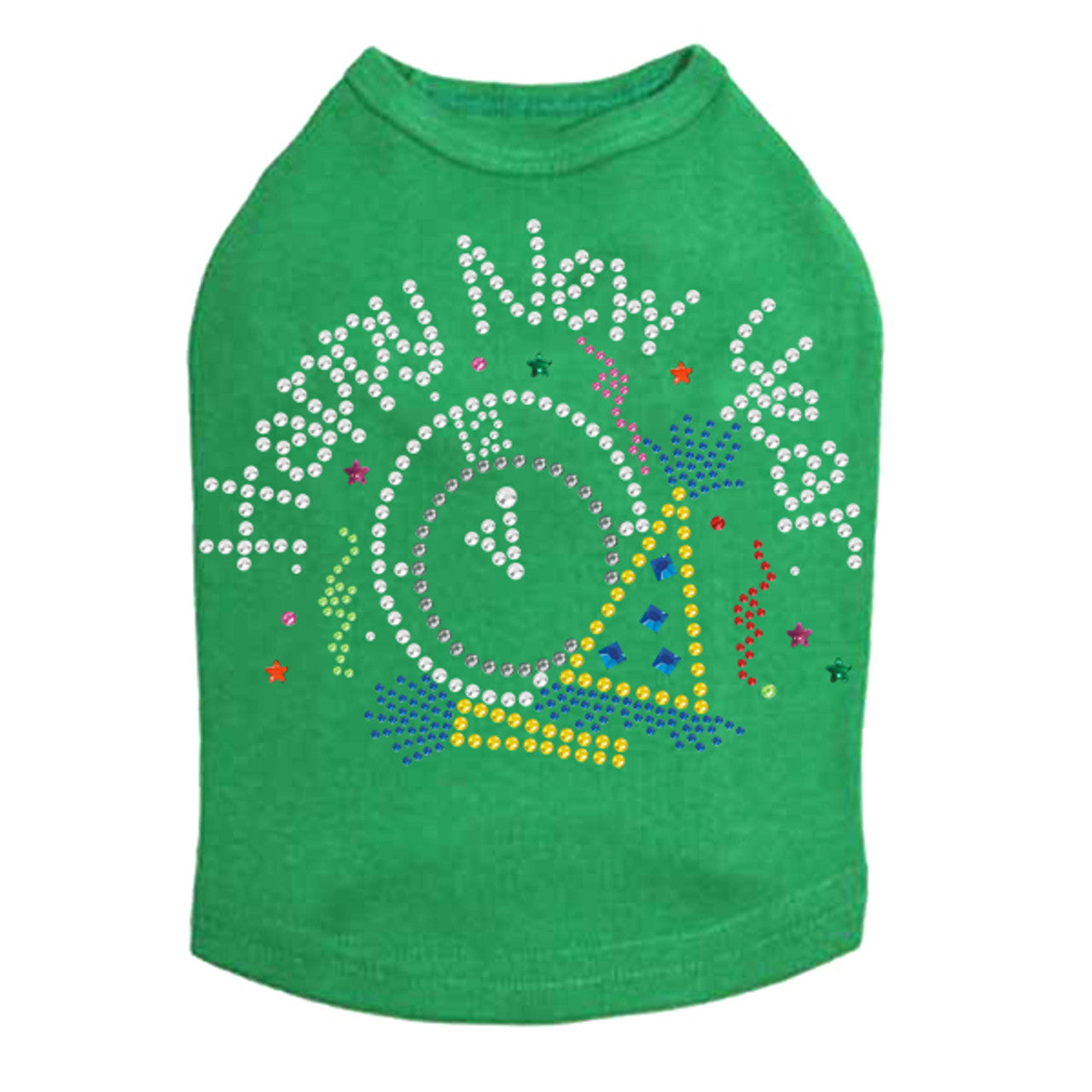 Happy New Year Clock - Dog Tank