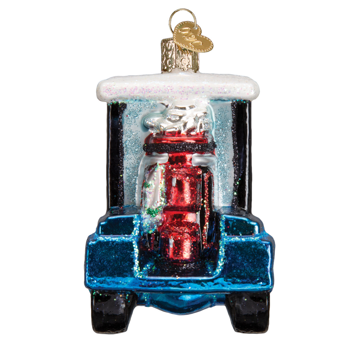 Old World Christmas: Golf Cart Santa