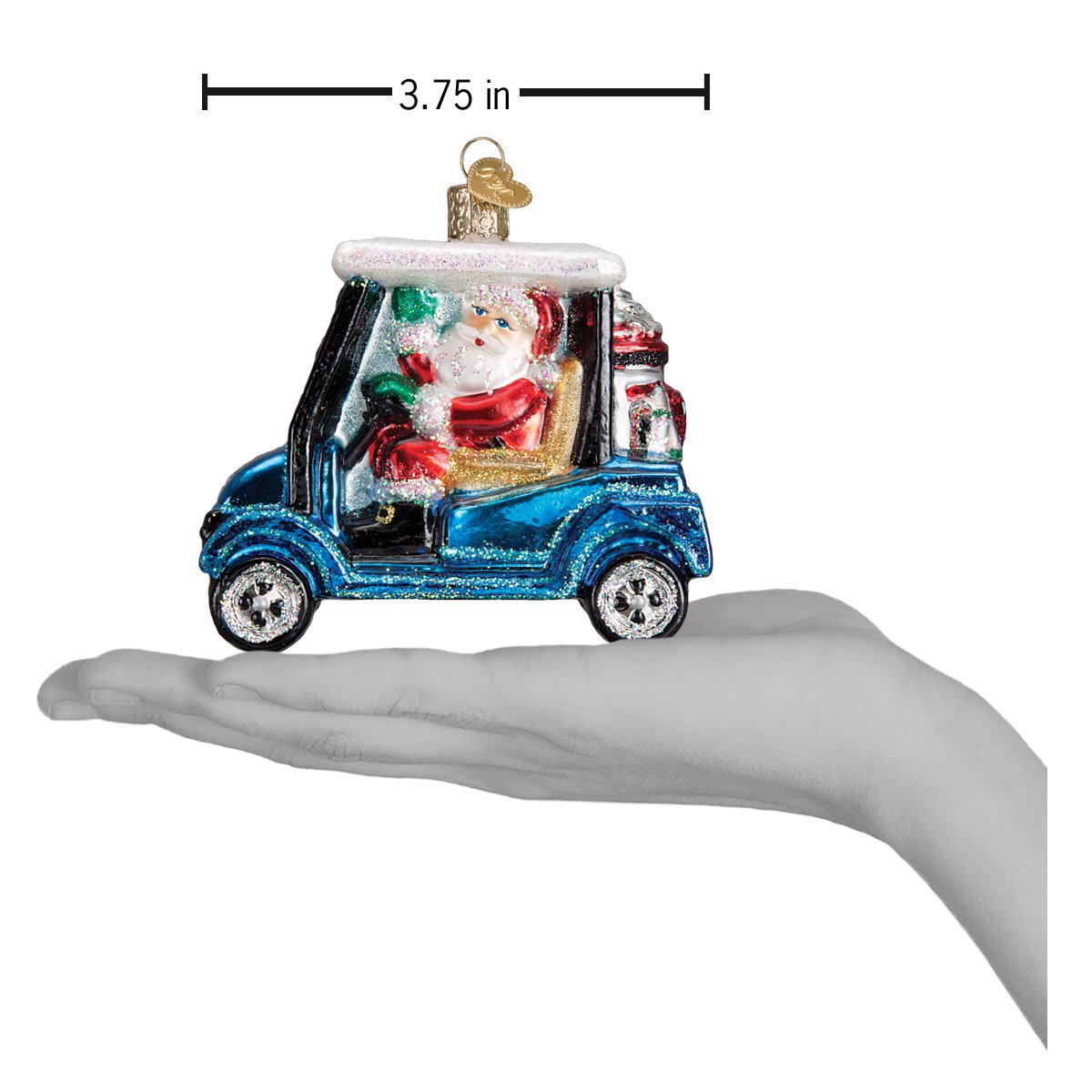 Old World Christmas: Golf Cart Santa