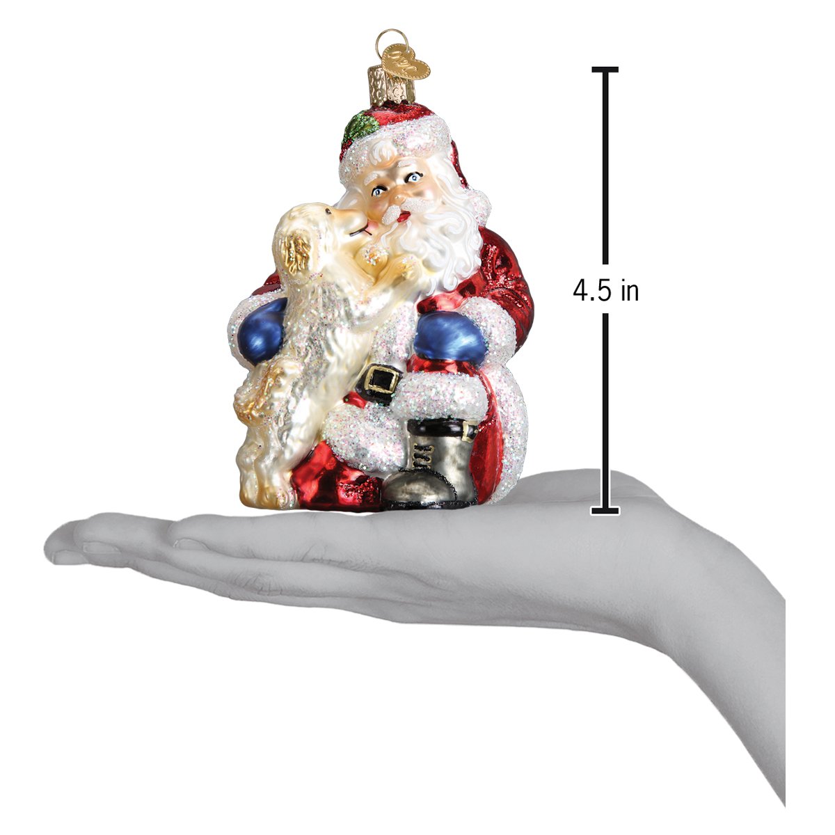Santas Puppy Love Ornament