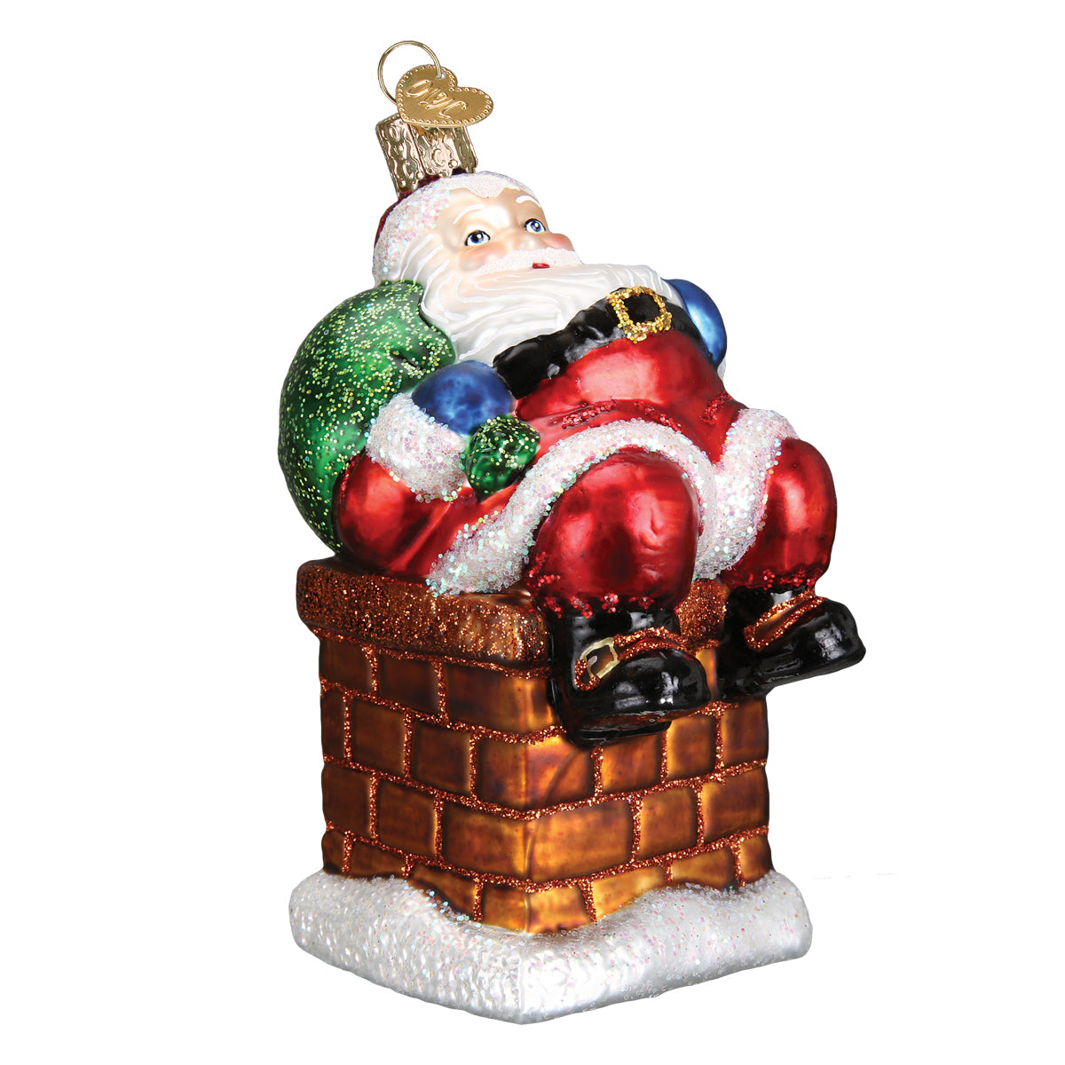 Old World Christmas: Chimney Stop Santa