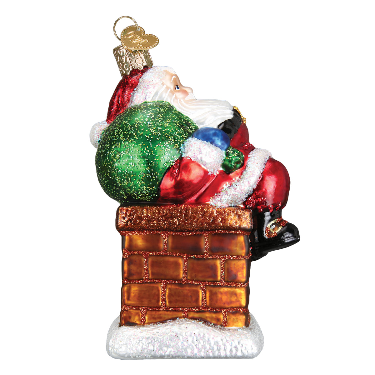 Old World Christmas: Chimney Stop Santa