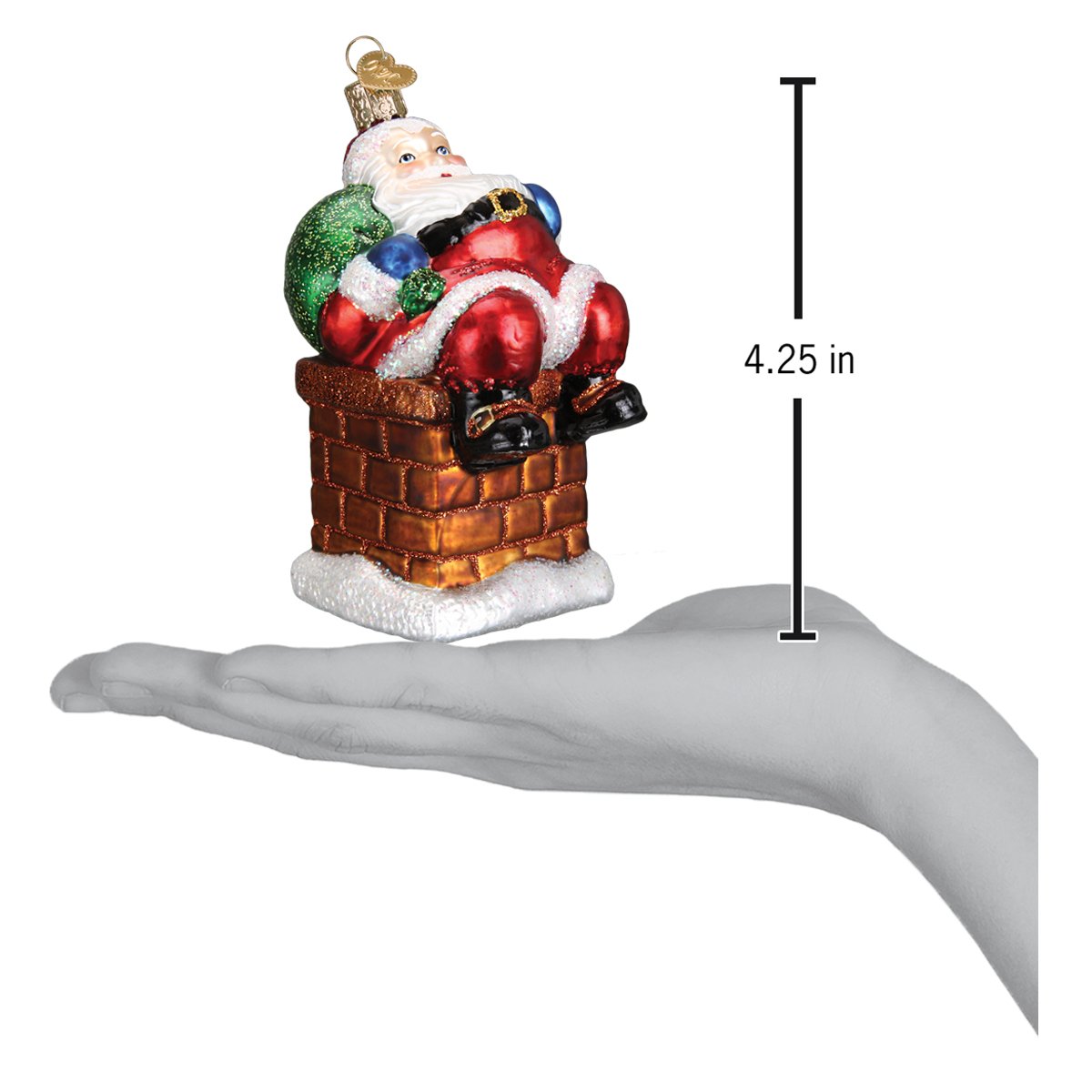 Old World Christmas: Chimney Stop Santa