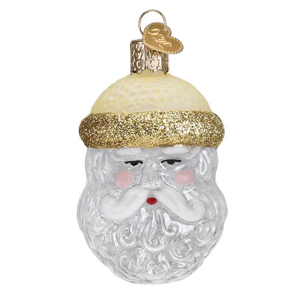 Old World Christmas: Crystal Santa Christmas Ornament