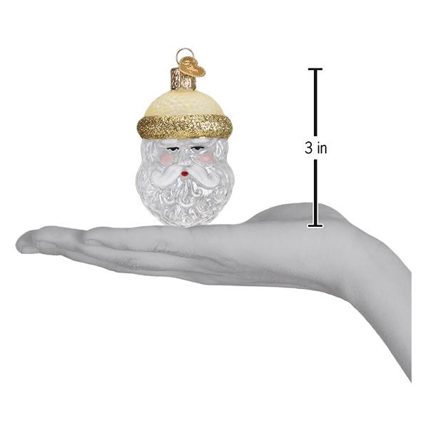 Old World Christmas: Crystal Santa Christmas Ornament