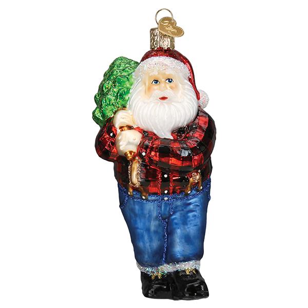 Old World Christmas: Lumberjack Santa Christmas Ornament