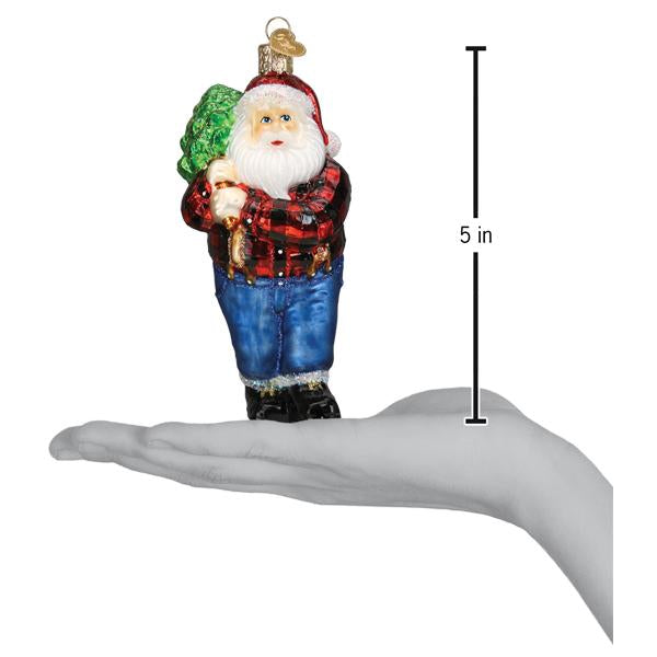 Old World Christmas: Lumberjack Santa Christmas Ornament