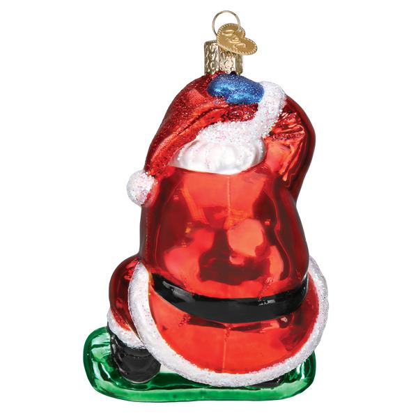 Old World Christmas: Snowboarding Santa Christmas Ornament