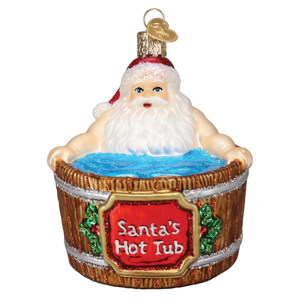 Santas Hot Tub Ornament