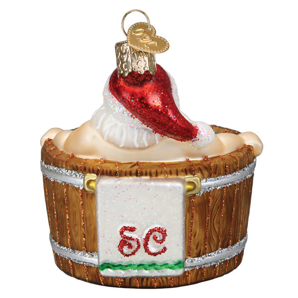 Santas Hot Tub Ornament