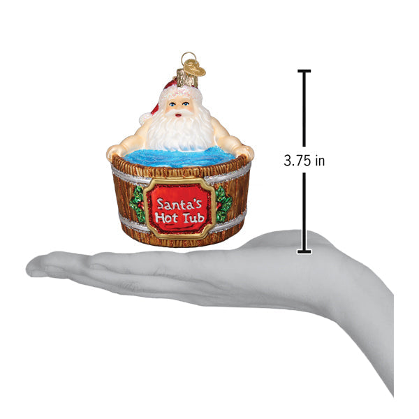 Santas Hot Tub Ornament
