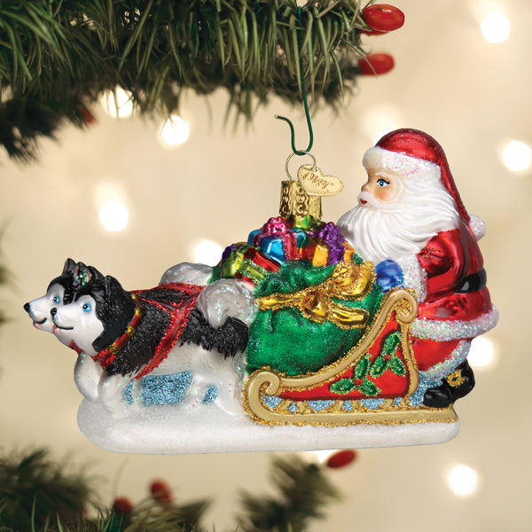 Santas Dog Sled Ornament