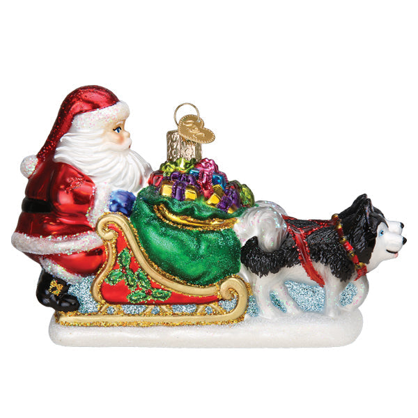 Santas Dog Sled Ornament