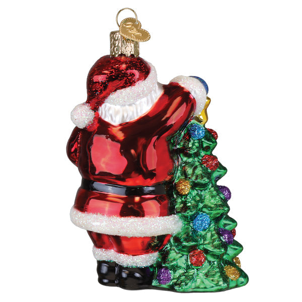 Old World Christmas: 2025 Santa With Tree Christmas Ornament
