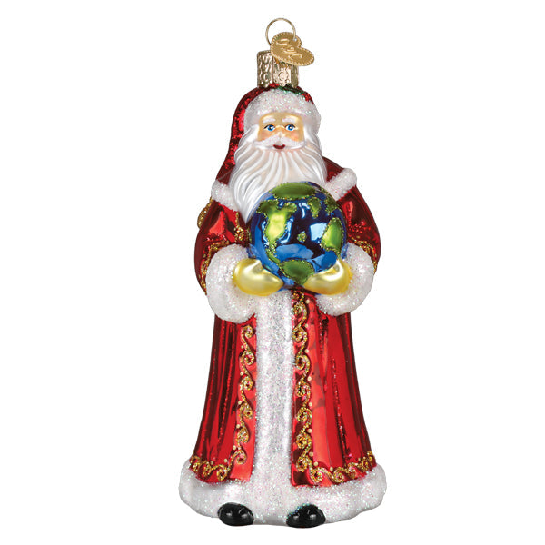 Old World Christmas: World Peace Santa Christmas Ornament