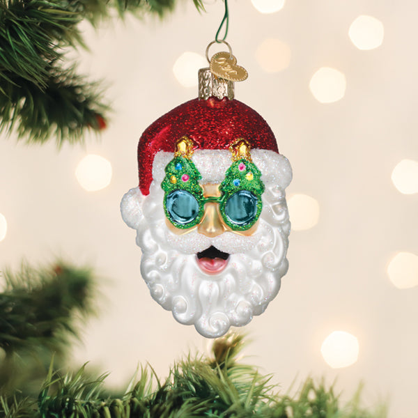 Old World Christmas: Christmas Tree Shades Santa Ornament