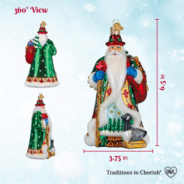 Old World Christmas: Canadian Santa Christmas Ornament