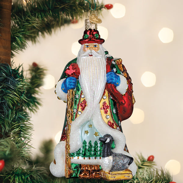 Old World Christmas: Canadian Santa Christmas Ornament