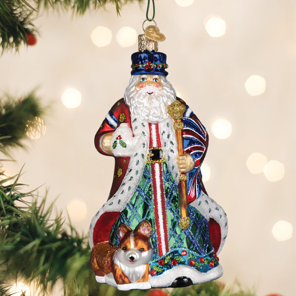 Old World Christmas: United Kingdom Santa Christmas Ornament