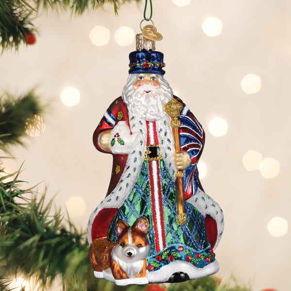 Old World Christmas: United Kingdom Santa Christmas Ornament