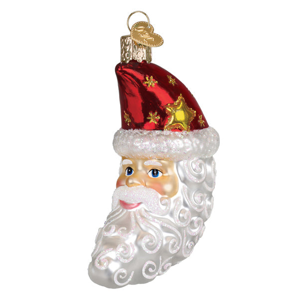 Old World Christmas: Santa Moon Face Christmas Ornament