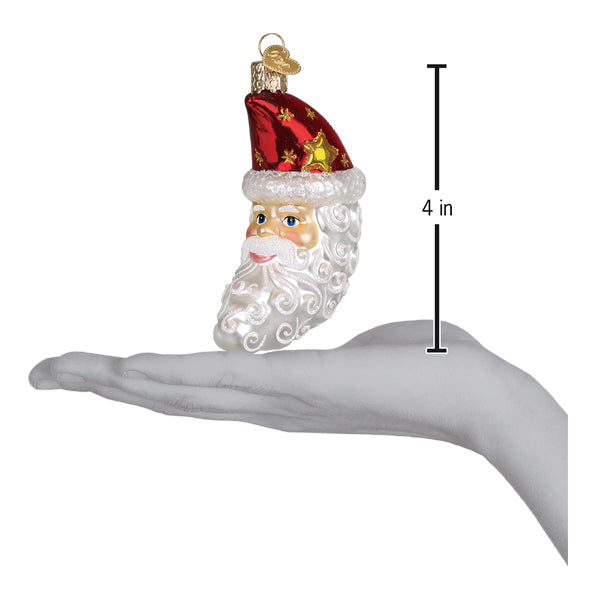 Old World Christmas: Santa Moon Face Christmas Ornament