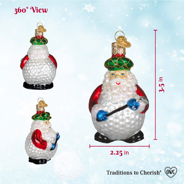 Old World Christmas: Ho Ho Hole-In-One Christmas Ornament