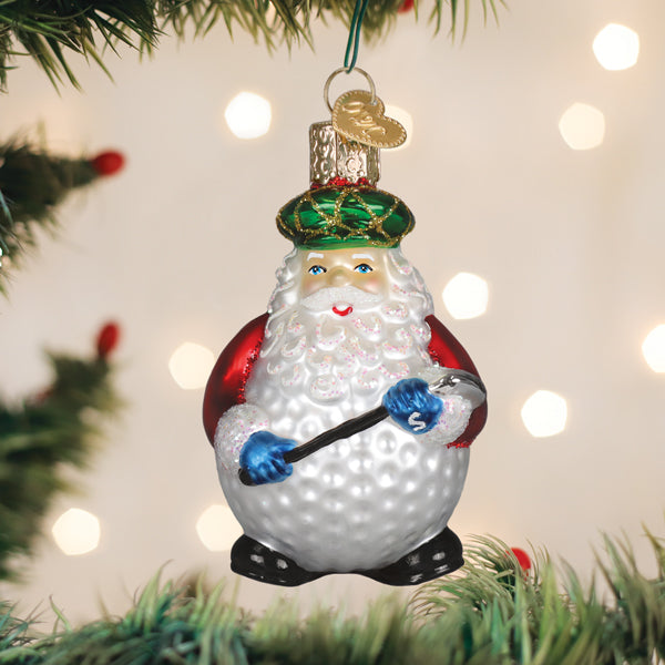 Old World Christmas: Ho Ho Hole-In-One Christmas Ornament