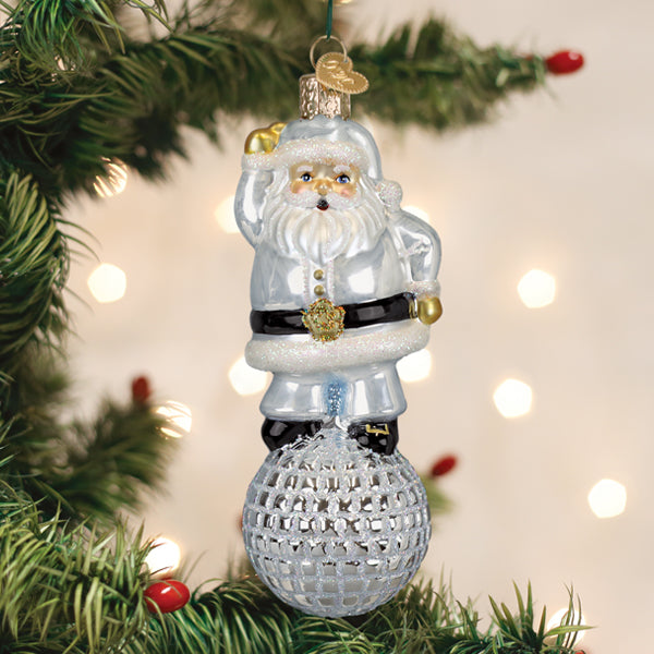 Old World Christmas: Disco Fever Santa Christmas Ornament