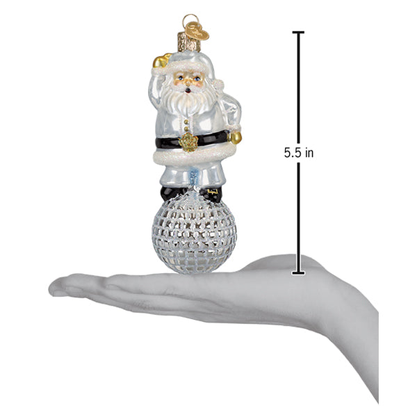 Old World Christmas: Disco Fever Santa Christmas Ornament