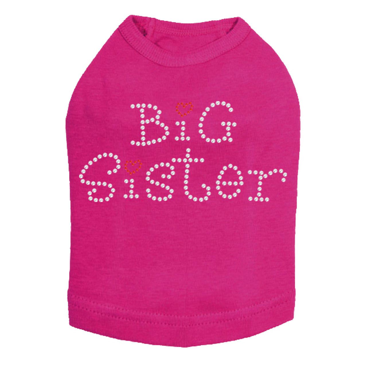 Big Sister with Red Heart - Dog Tank