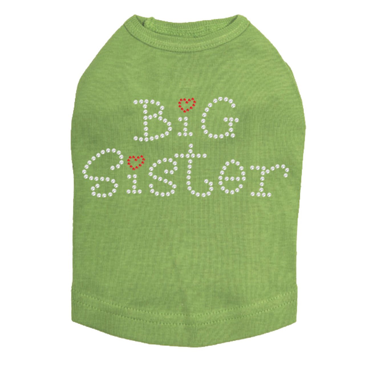 Big Sister with Red Heart - Dog Tank