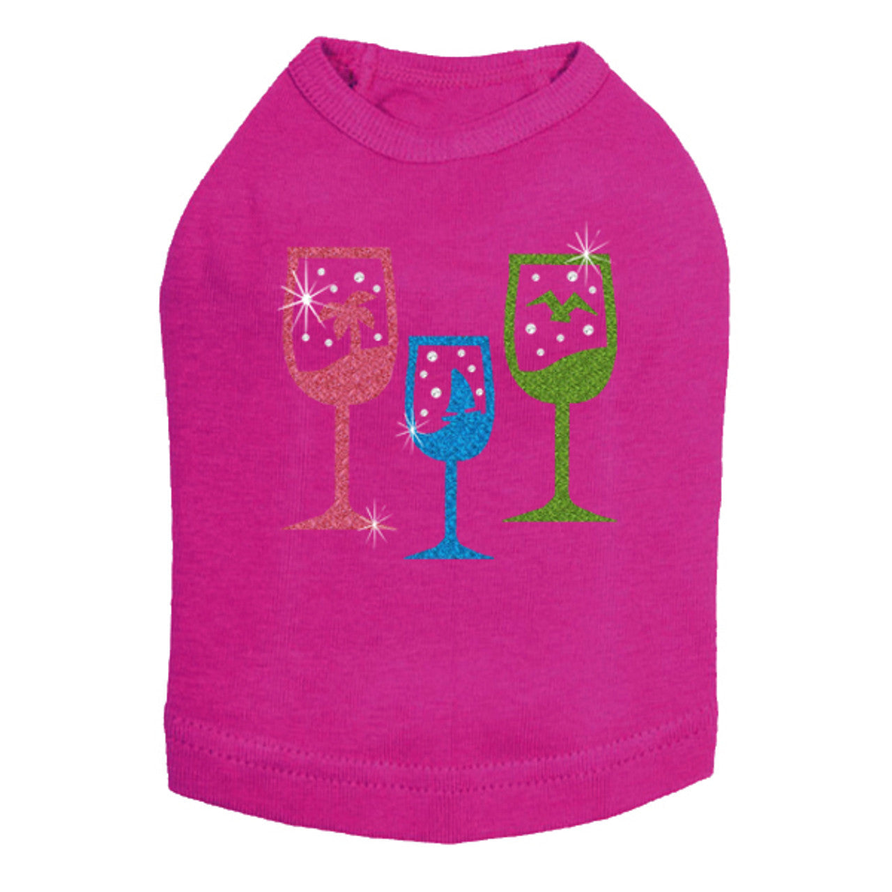 Tropical Glitter Drinks - Dog Tank