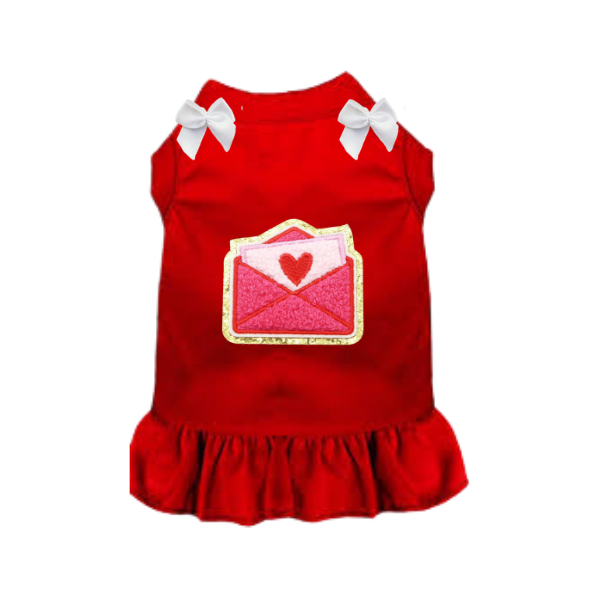Bark 5th Ave., LLC Sealed With a Kiss Dog Dress / Shirt Red pet supplies