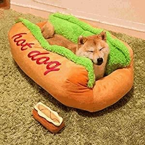 Hot Dog Shaped Pet Bed